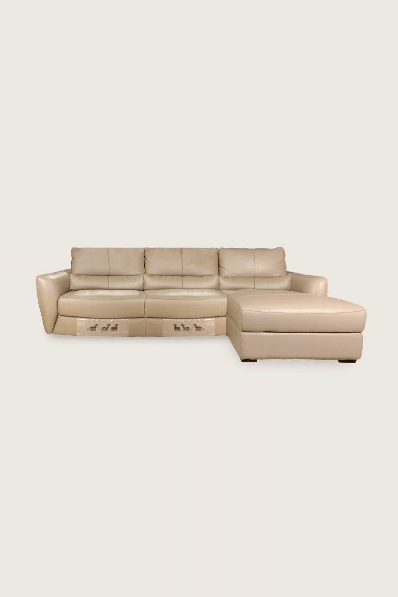 Half Thick Leather L Shape Seater Sofa, How Thick Should Leather Be On A Sofa