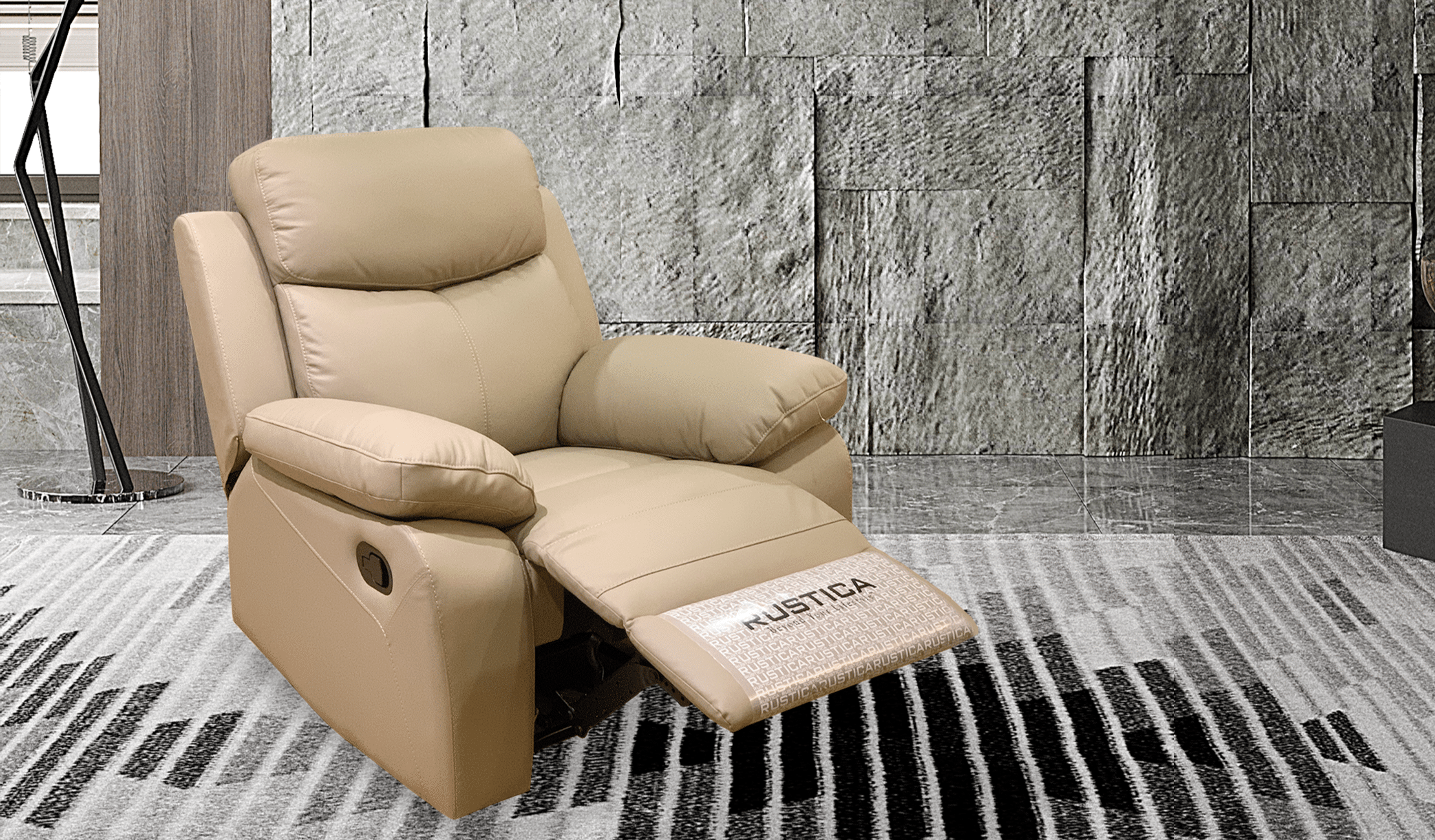 half leather recliner sofa singapore