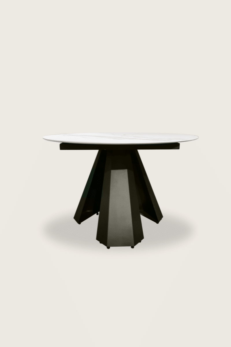 Round Ceramic Top Dining Table (425046) Rustica Malaysia