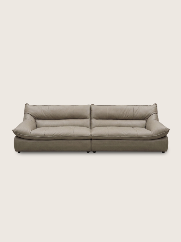 KS-236 4 Seater Sofa | Premium Semi-Aniline Leather