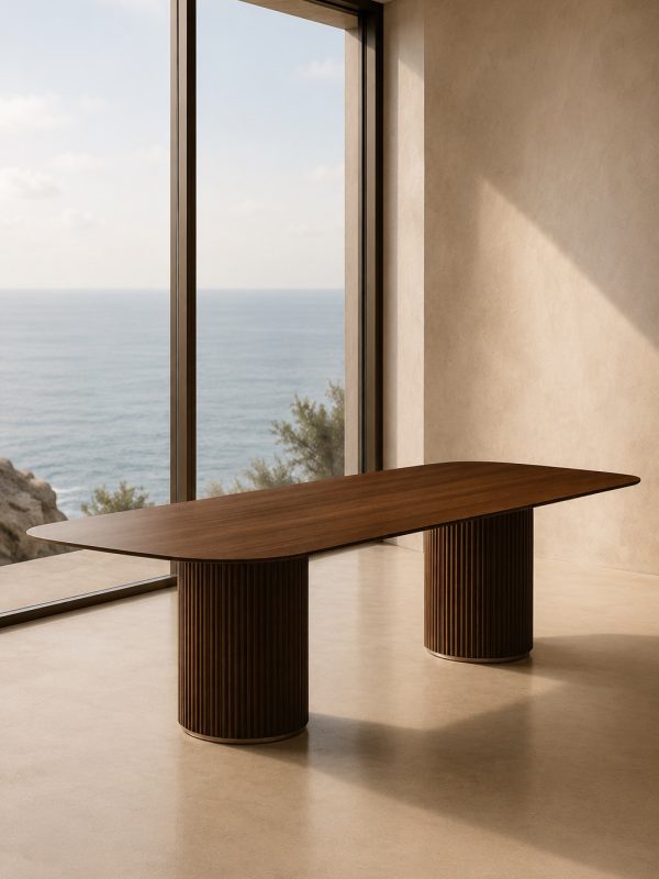 Lucerne 240 -DT2072-Walnut & Brass Sea View
