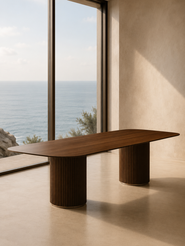 Lucerne 240 -DT2072-Walnut & Brass Sea View