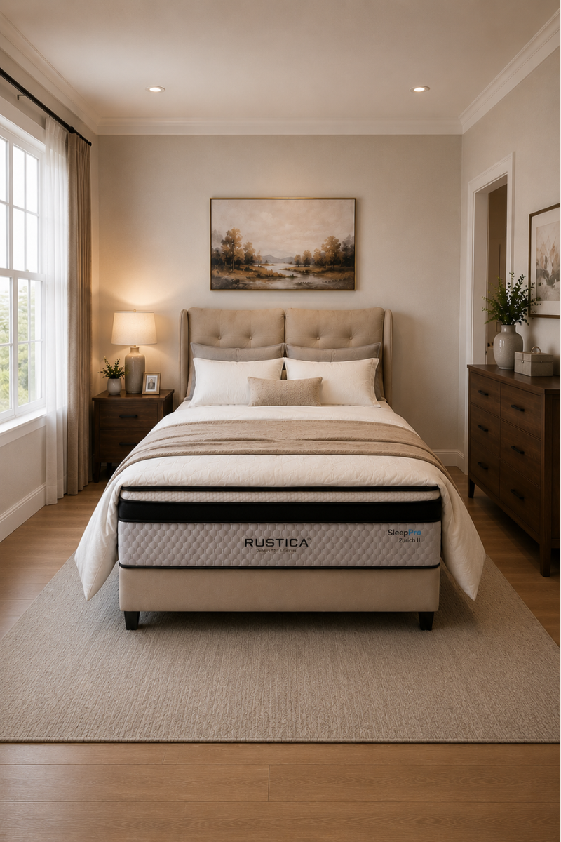 Rustica Sleep Pro Zurich II mattress with background (1)