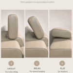 Alden Half Thick Leather 2 + 3 Seater Power Recliner Sofa (details2)
