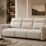 Lennox Aquapro Fabric 3 Seater Power Recliner Sofa(sr)