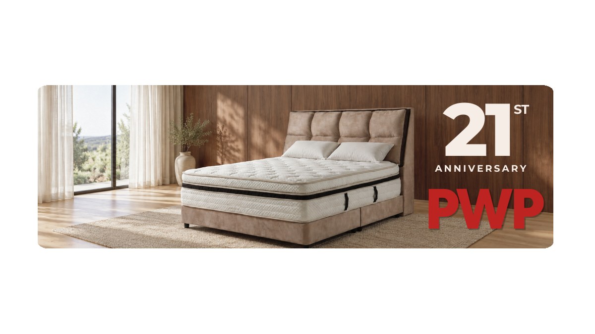 21st Anniversary PWP selected bedframe offers